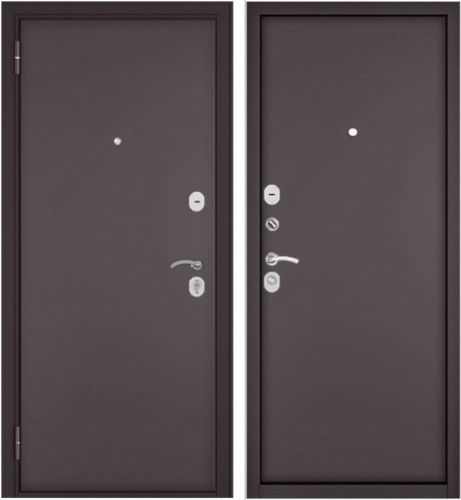 Дверь стальная Мастино HOME ECO Шоколад букле-Шоколад букле