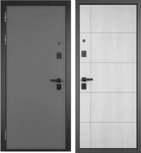 Мастино (Бульдорс) CITY PRIME 193 Антрацит букле-Дуб шале белый