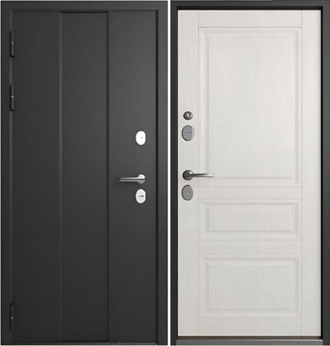 Эталон Термо-4 Черный букле - Астана эш уайт (терморазрыв)